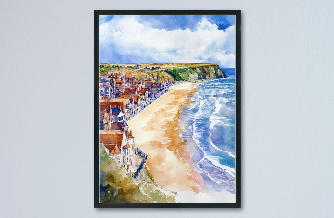 Filey Watercolor Poster Wall Art Filey Wall Hanging Home Décor Filey Gift Art Lovers United Kingdom Wall Art
