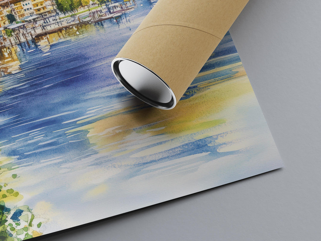 Zell am See Watercolor Poster Wall Art Zell am See Wall Hanging Home Décor Zell am See Gift Art Lovers Austria Wall Art