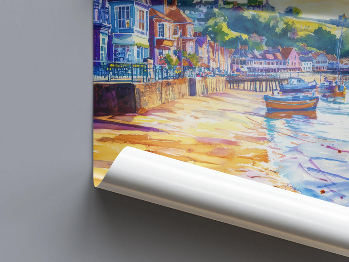 Teignmouth Watercolor Poster Wall Art Teignmouth Wall Hanging Home Décor Teignmouth Gift Art Lovers United Kingdom Wall Art