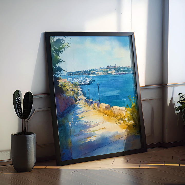 Plymouth Watercolor Poster Wall Art Plymouth Wall Hanging Home Décor Plymouth Gift Art Lovers United Kingdom Wall Art