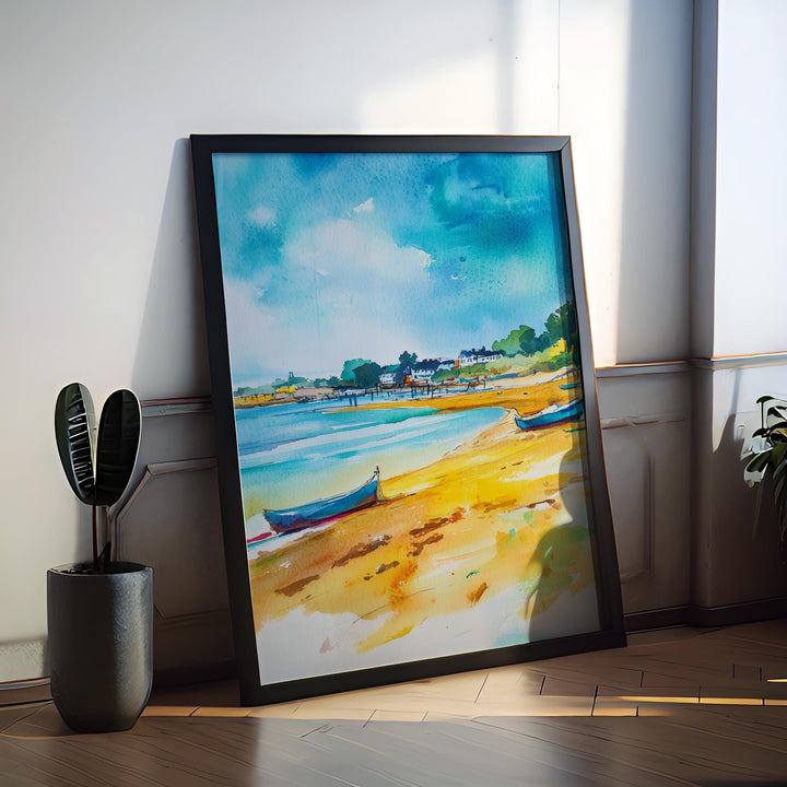 Exmouth Watercolor Poster Wall Art Exmouth Wall Hanging Home Décor Exmouth Gift Art Lovers United Kingdom Wall Art