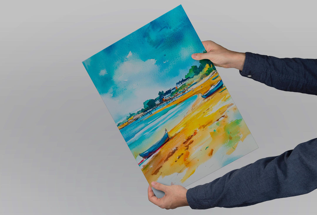 Exmouth Watercolor Poster Wall Art Exmouth Wall Hanging Home Décor Exmouth Gift Art Lovers United Kingdom Wall Art