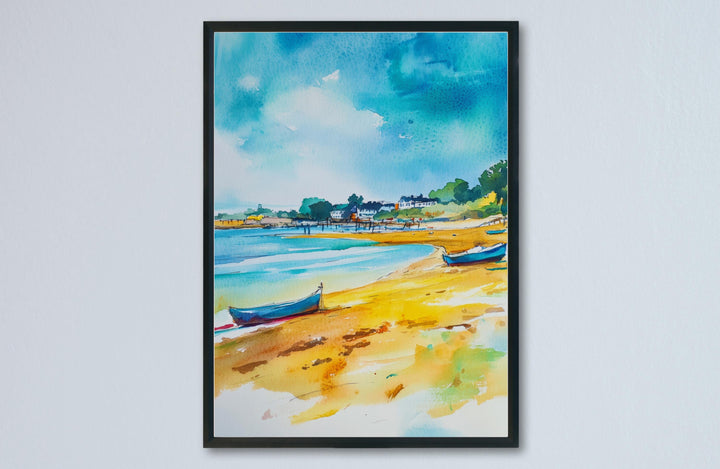 Exmouth Watercolor Poster Wall Art Exmouth Wall Hanging Home Décor Exmouth Gift Art Lovers United Kingdom Wall Art