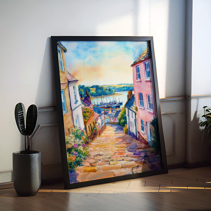 Appledore Watercolor Poster Wall Art Appledore Wall Hanging Home Décor Appledore Gift Art Lovers United Kingdom Wall Art
