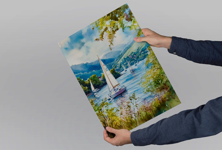Windermere Watercolor Poster Wall Art Windermere Wall Hanging Home Décor Windermere Gift Art Lovers United Kingdom Wall Art