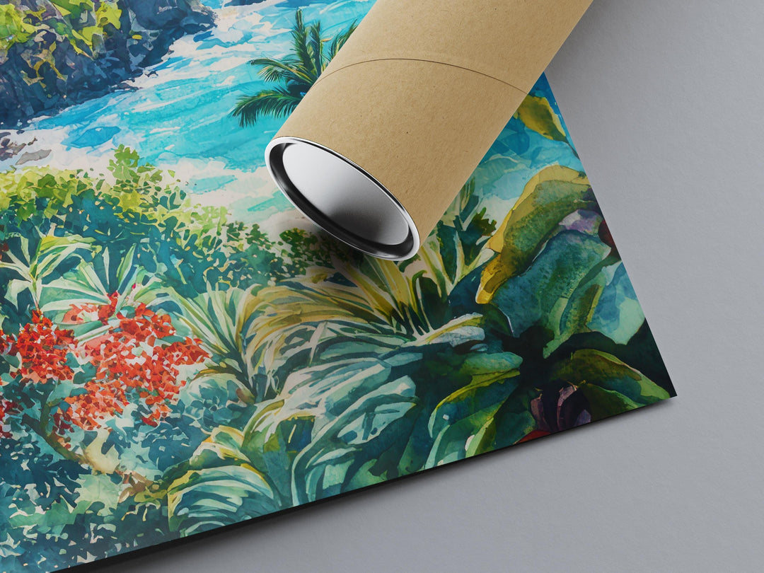 Maui Watercolor Poster Wall Art Maui Wall Hanging Home Décor Maui Gift Art Lovers United States Wall Art