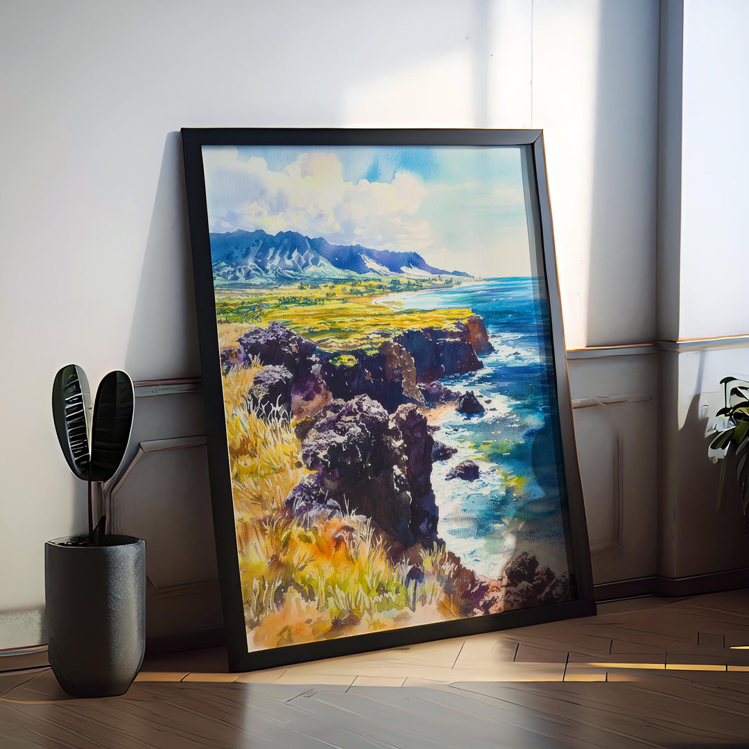 Ka Lae Watercolor Poster Wall Art Ka Lae Wall Hanging Home Décor Ka Lae Gift Art Lovers United States Wall Art