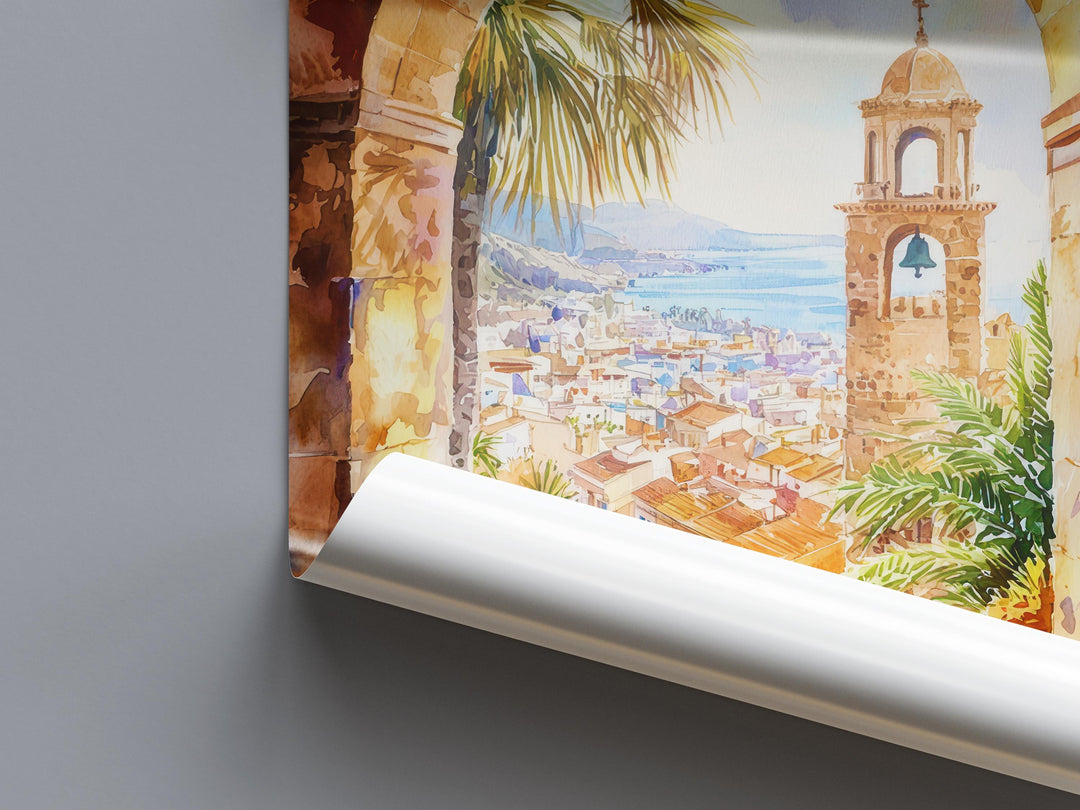 Barcelona Watercolor Poster Wall Art Barcelona Wall Hanging Home Décor Barcelona Gift Art Lovers Spain Wall Art