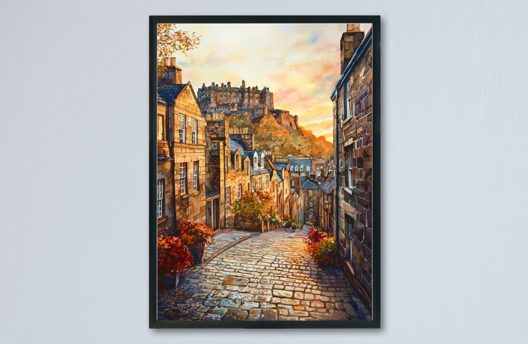 Edinburgh Watercolor Poster Wall Art Edinburgh Wall Hanging Home Décor Edinburgh Gift Art Lovers United Kingdom Wall Art