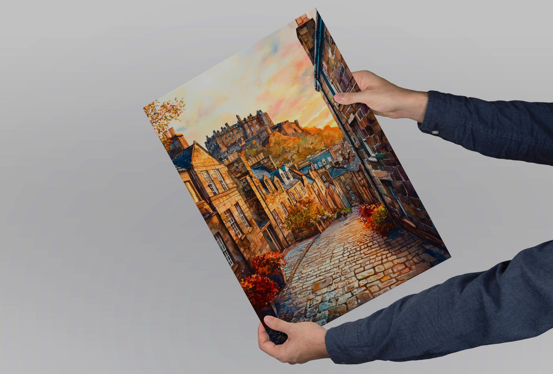 Edinburgh Watercolor Poster Wall Art Edinburgh Wall Hanging Home Décor Edinburgh Gift Art Lovers United Kingdom Wall Art
