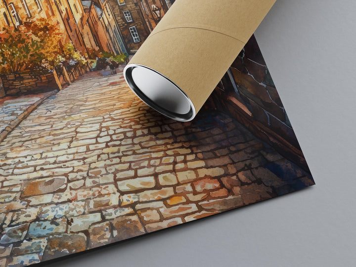 Edinburgh Watercolor Poster Wall Art Edinburgh Wall Hanging Home Décor Edinburgh Gift Art Lovers United Kingdom Wall Art