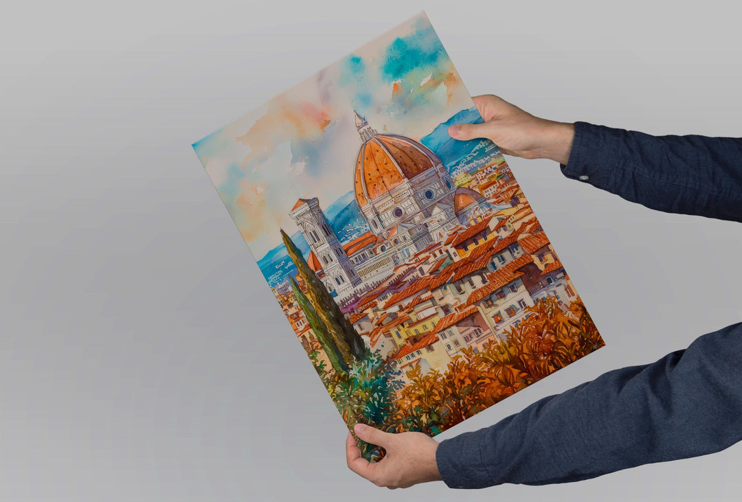 Florence Watercolor Poster Wall Art Florence Wall Hanging Home Décor Florence Gift Art Lovers Italy Wall Art