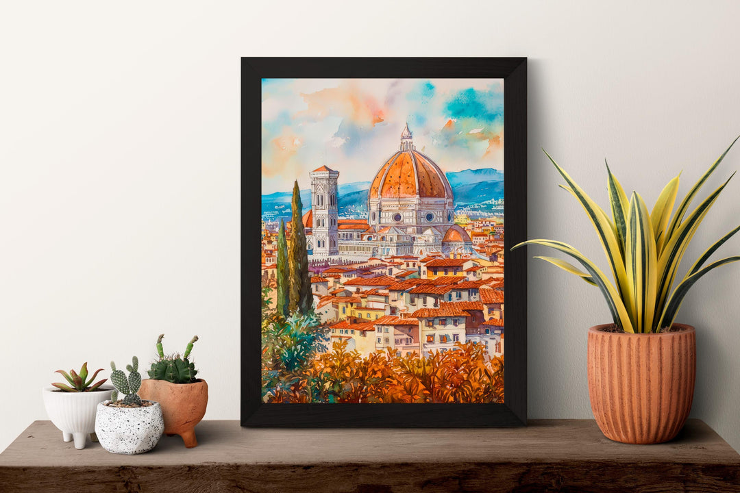 Florence Watercolor Poster Wall Art Florence Wall Hanging Home Décor Florence Gift Art Lovers Italy Wall Art