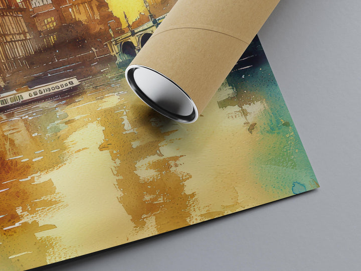 London Watercolor Poster Wall Art London Wall Hanging Home Décor London Gift Art Lovers United Kingdom Wall Art