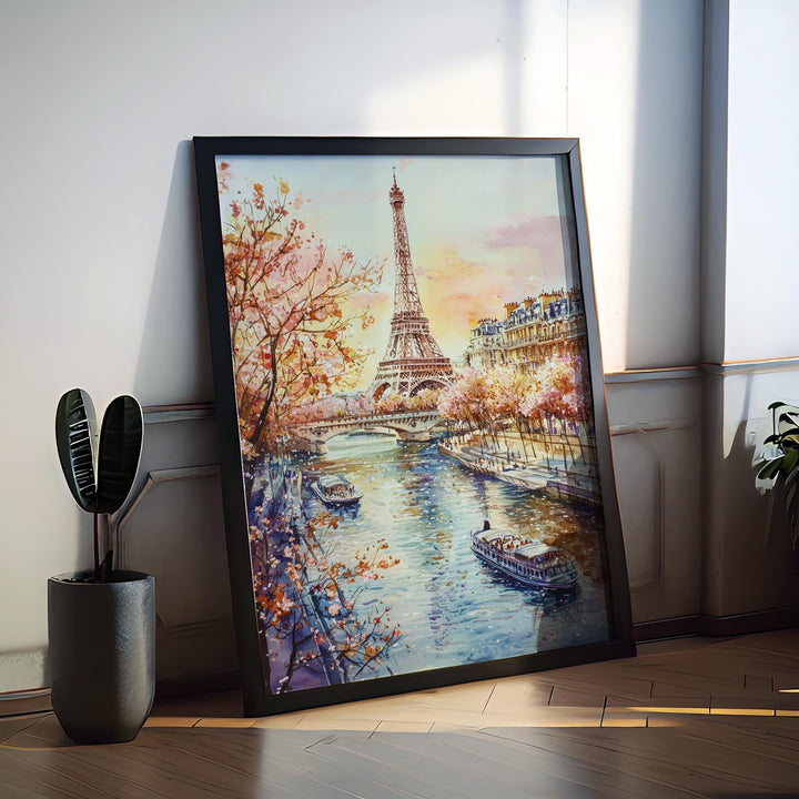 Paris Watercolor Poster Wall Art Paris Wall Hanging Home Décor Paris Gift Art Lovers France Wall Art