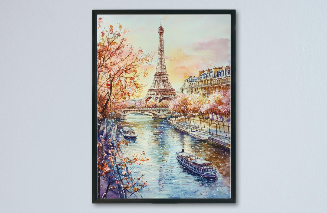 Paris Watercolor Poster Wall Art Paris Wall Hanging Home Décor Paris Gift Art Lovers France Wall Art