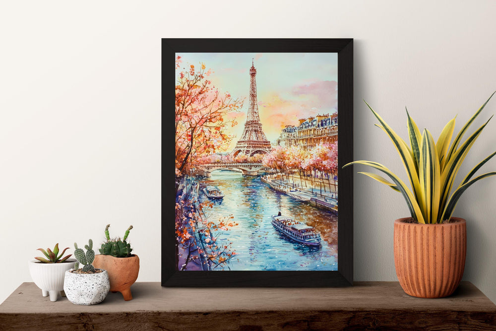 Paris Watercolor Poster Wall Art Paris Wall Hanging Home Décor Paris Gift Art Lovers France Wall Art