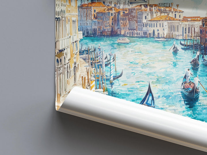 Venice Watercolor Poster Wall Art Venice Wall Hanging Home Décor Venice Gift Art Lovers Italy Wall Art