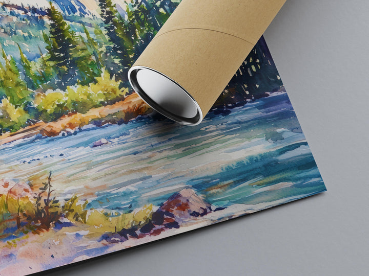 Yosemite Watercolor Poster Wall Art Yosemite Wall Hanging Home Décor Yosemite Gift Art Lovers United States Wall Art