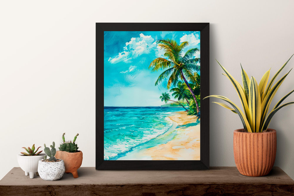 Maldives Watercolor Poster Wall Art Maldives Wall Hanging Home Décor Maldives Gift Art Lovers Maldives Wall Art