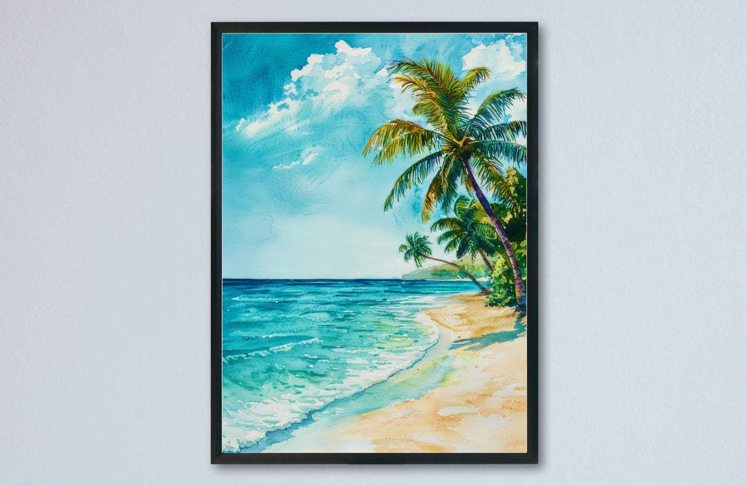 Maldives Watercolor Poster Wall Art Maldives Wall Hanging Home Décor Maldives Gift Art Lovers Maldives Wall Art