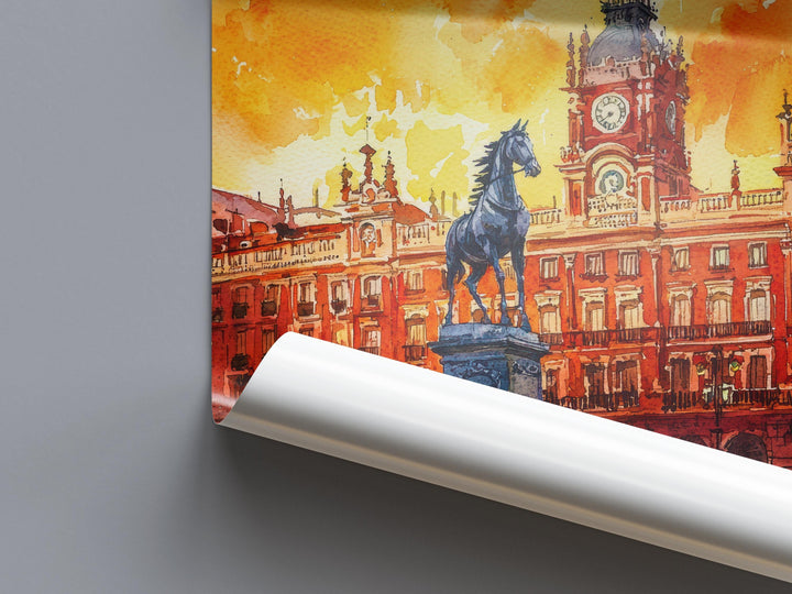Madrid Watercolor Poster Wall Art Madrid Wall Hanging Home Décor Madrid Gift Art Lovers Spain Wall Art