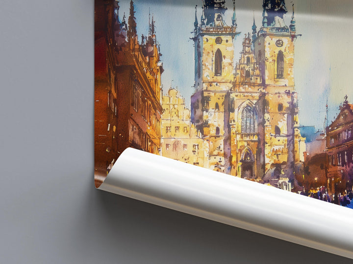 Krakow Watercolor Poster Wall Art Krakow Wall Hanging Home Décor Krakow Gift Art Lovers Poland Wall Art