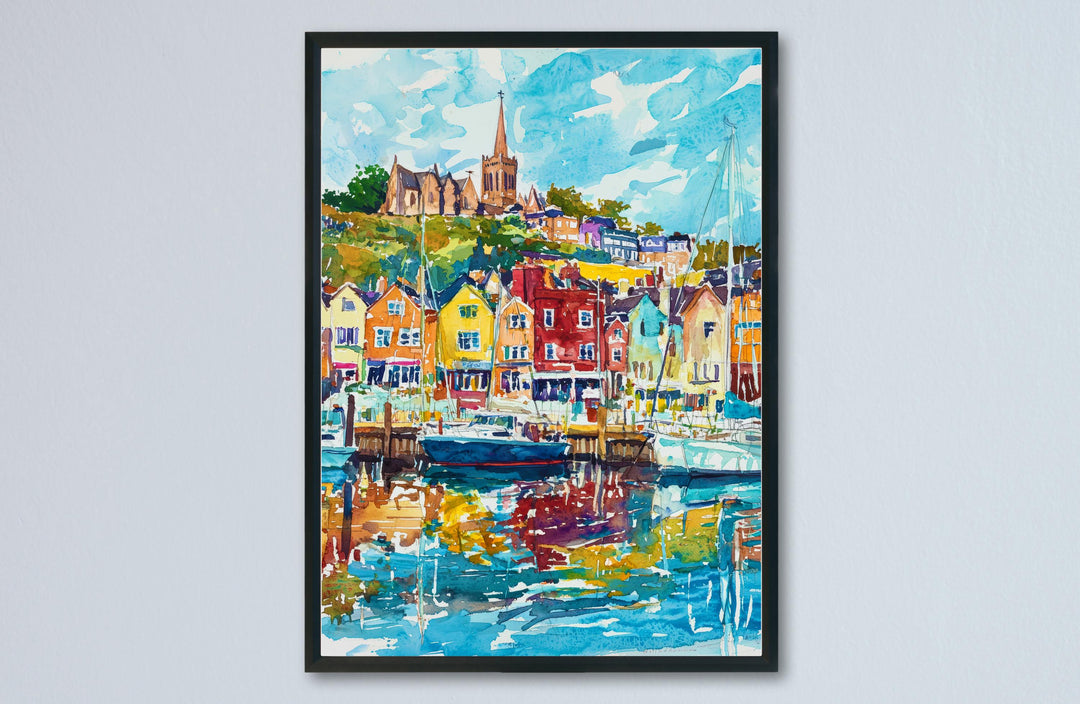 Bristol Watercolor Poster Wall Art Bristol Wall Hanging Home Décor Bristol Gift Art Lovers United Kingdom Wall Art