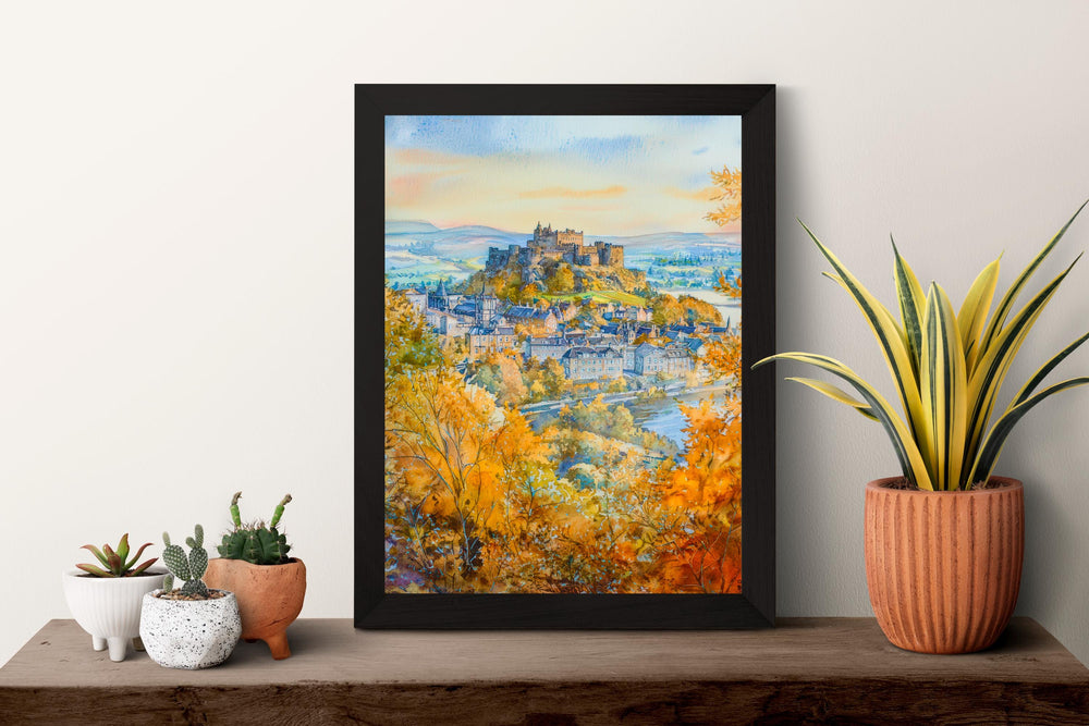 Stirling Watercolor Poster Wall Art Stirling Wall Hanging Home Décor Stirling Gift Art Lovers United Kingdom Wall Art