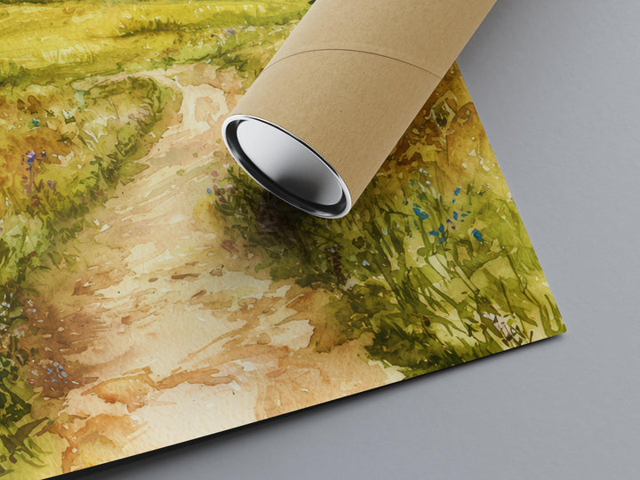 Surrey Hills Watercolor Poster Wall Art Surrey Hills Wall Hanging Home Décor Surrey Hills Gift Art Lovers United Kingdom Wall Art