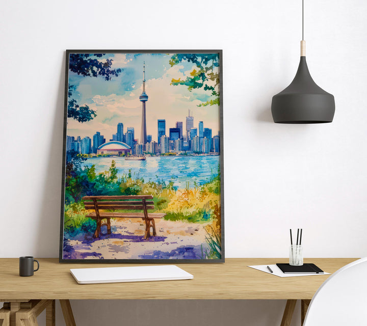 Toronto Watercolor Poster Wall Art Toronto Wall Hanging Home Décor Toronto Gift Art Lovers Canada Wall Art