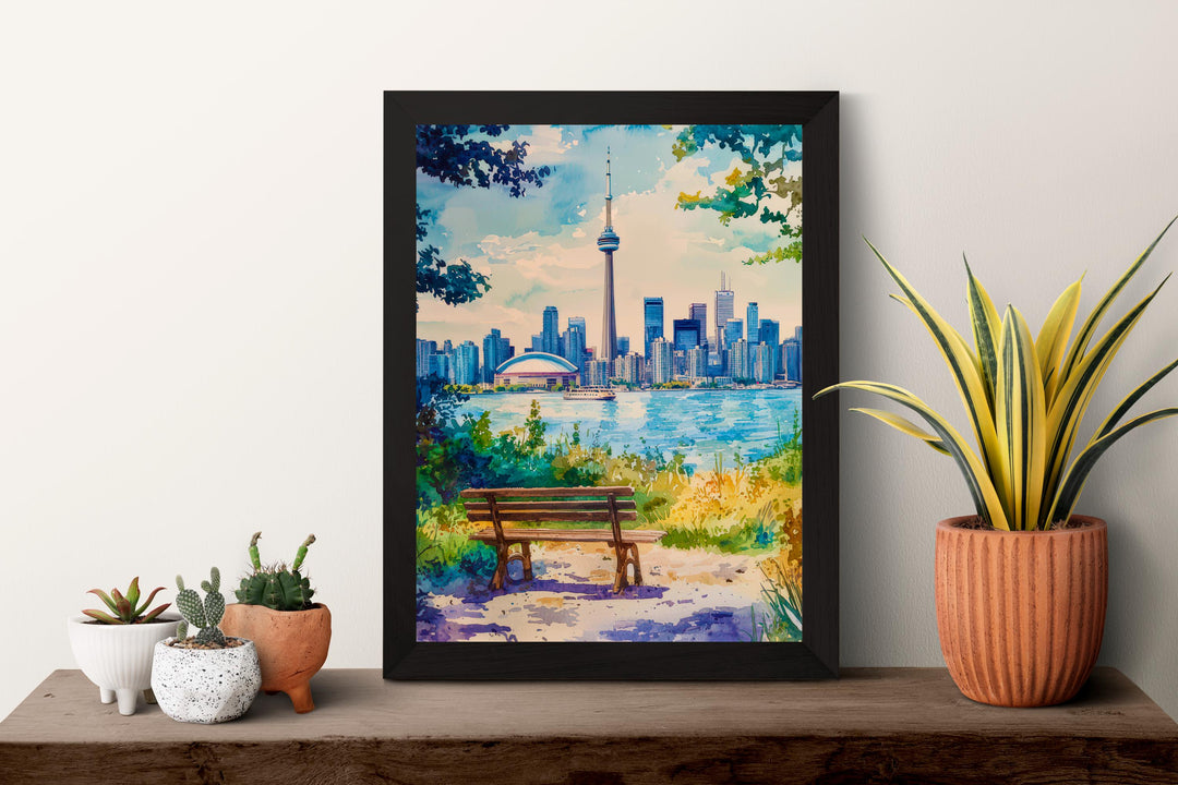 Toronto Watercolor Poster Wall Art Toronto Wall Hanging Home Décor Toronto Gift Art Lovers Canada Wall Art
