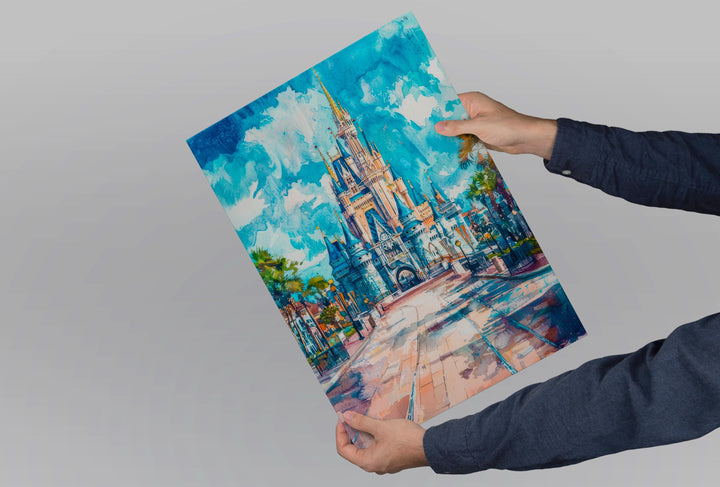Orlando Watercolor Poster Wall Art Orlando Wall Hanging Home Décor Orlando Gift Art Lovers United States Wall Art