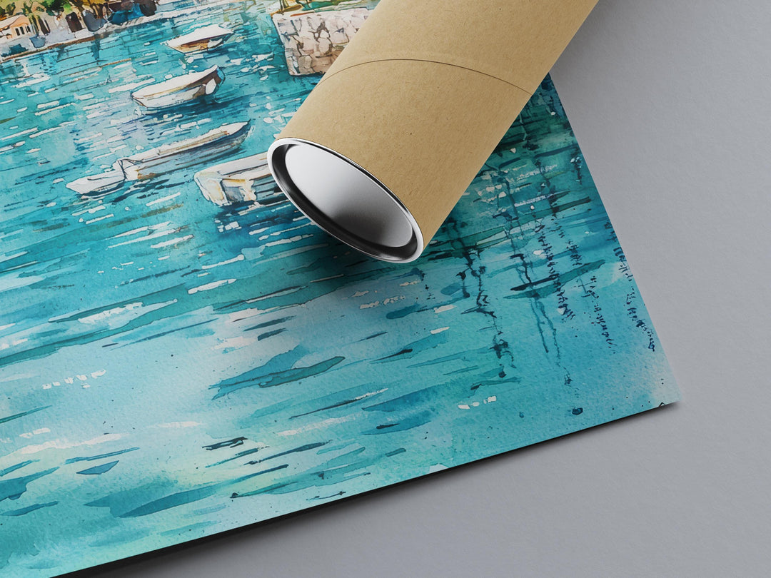 Lake Garda Watercolor Poster Wall Art Lake Garda Wall Hanging Home Décor Lake Garda Gift Art Lovers Italy Wall Art