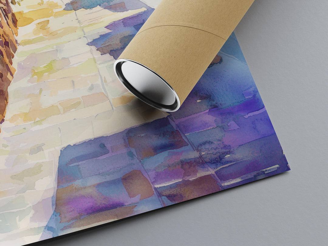 Lanzarote Watercolor Poster Wall Art Lanzarote Wall Hanging Home Décor Lanzarote Gift Art Lovers Spain Wall Art