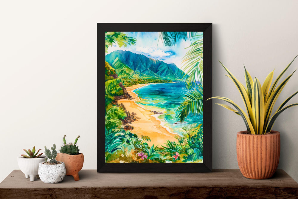 Maui Watercolor Poster Wall Art Maui Wall Hanging Home Décor Maui Gift Art Lovers United States Wall Art