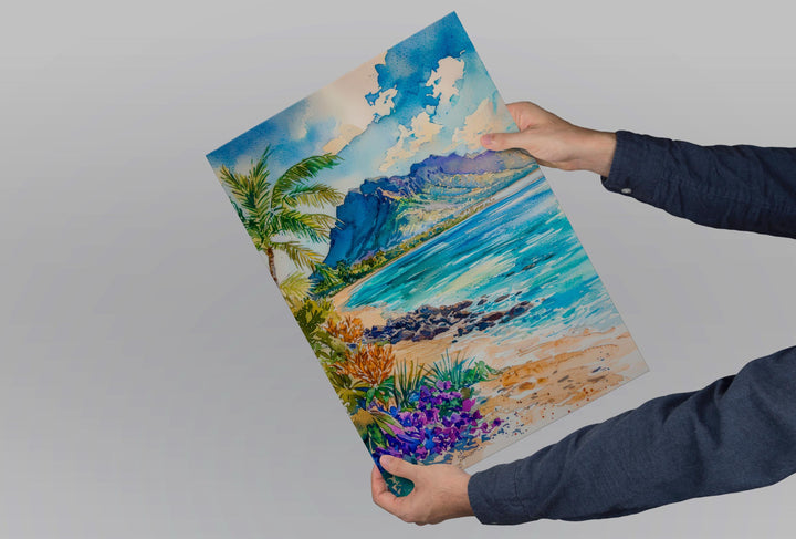 Mauritius Watercolor Poster Wall Art Mauritius Wall Hanging Home Décor Mauritius Gift Art Lovers Mauritius Wall Art