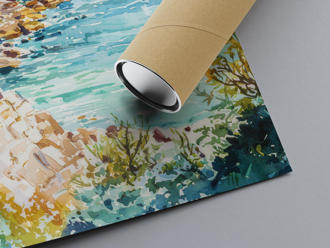Antibes Watercolor Poster Wall Art Antibes Wall Hanging Home Décor Antibes Gift Art Lovers France Wall Art