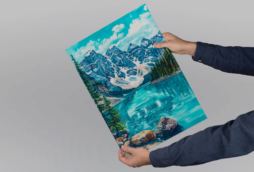 Banff National Park Watercolor Poster Wall Art Banff National Park Wall Hanging Home Décor Banff National Park Gift Art Lovers Canada Wall