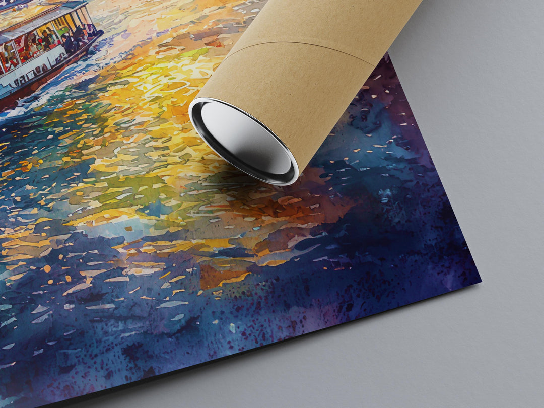 Bangkok Watercolor Poster Wall Art Bangkok Wall Hanging Home Décor Bangkok Gift Art Lovers Thailand Wall Art