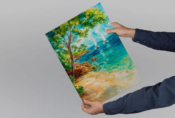 Barbados Watercolor Poster Wall Art Barbados Wall Hanging Home Décor Barbados Gift Art Lovers Barbados Wall Art