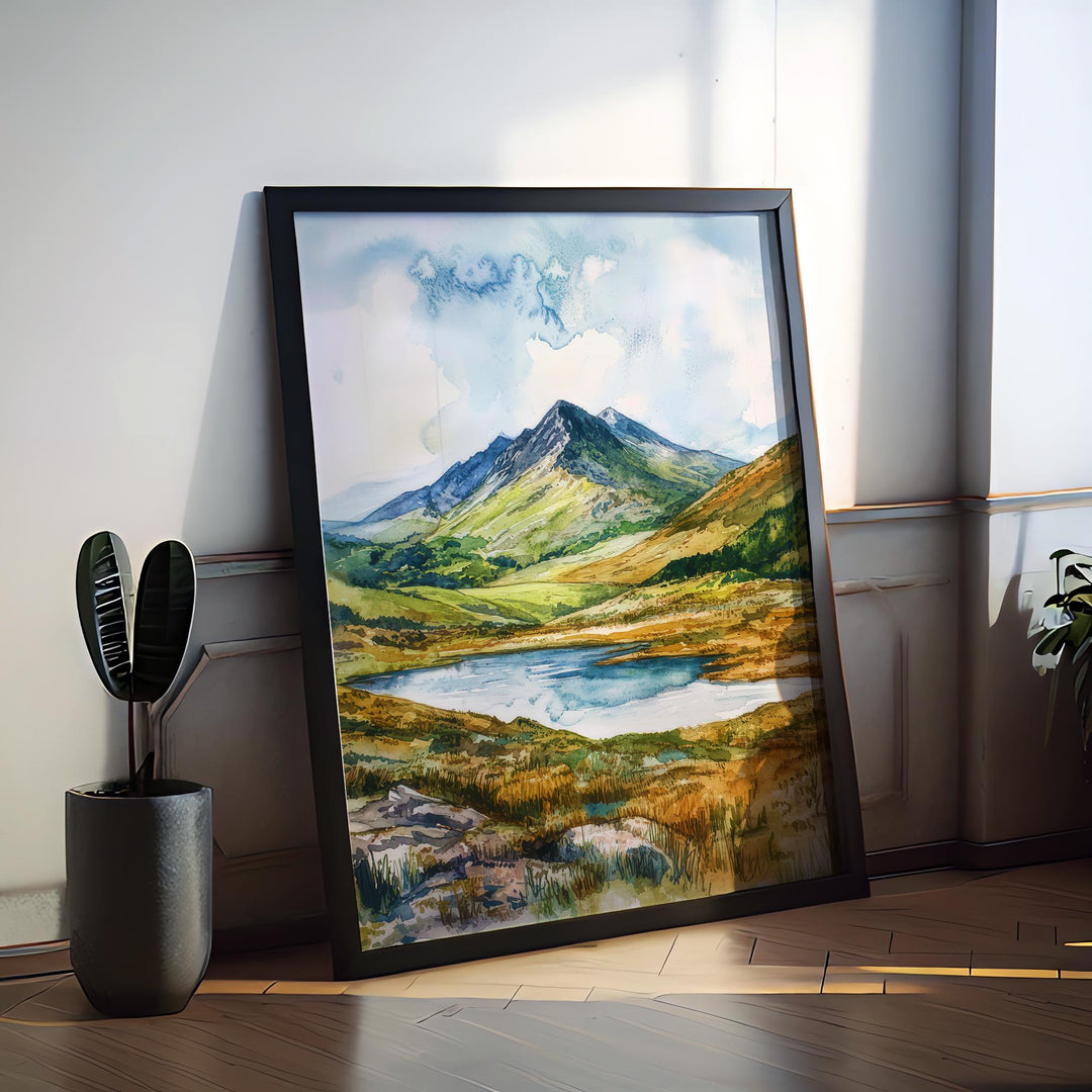 Brecon Beacons Watercolor Poster Wall Art Brecon Beacons Wall Hanging Home Décor Brecon Beacons Gift Art Lovers United Kingdom Wall Art