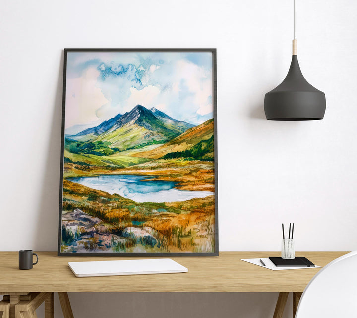 Brecon Beacons Watercolor Poster Wall Art Brecon Beacons Wall Hanging Home Décor Brecon Beacons Gift Art Lovers United Kingdom Wall Art