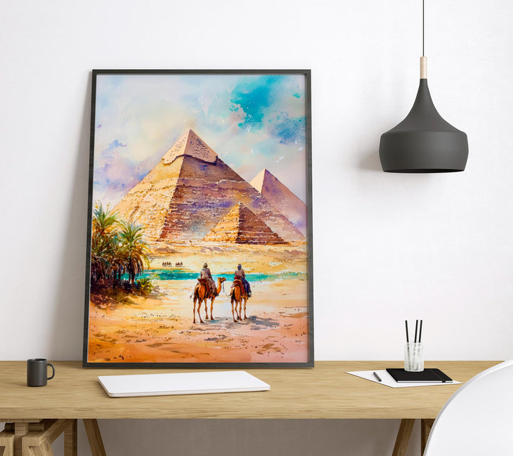 Cairo Watercolor Poster Wall Art Cairo Wall Hanging Home Décor Cairo Gift Art Lovers Egypt Wall Art