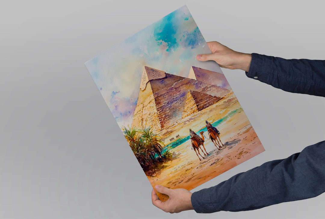 Cairo Watercolor Poster Wall Art Cairo Wall Hanging Home Décor Cairo Gift Art Lovers Egypt Wall Art
