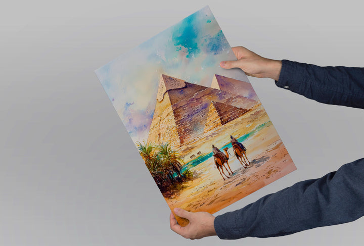 Cairo Watercolor Poster Wall Art Cairo Wall Hanging Home Décor Cairo Gift Art Lovers Egypt Wall Art