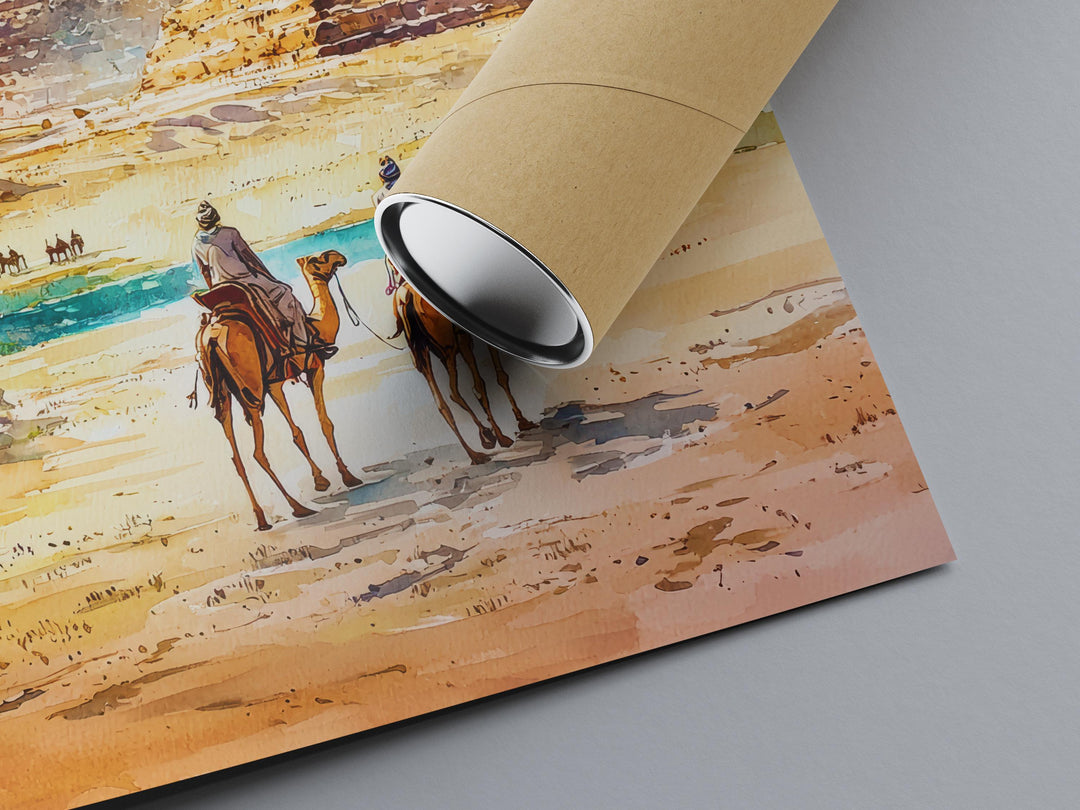 Cairo Watercolor Poster Wall Art Cairo Wall Hanging Home Décor Cairo Gift Art Lovers Egypt Wall Art
