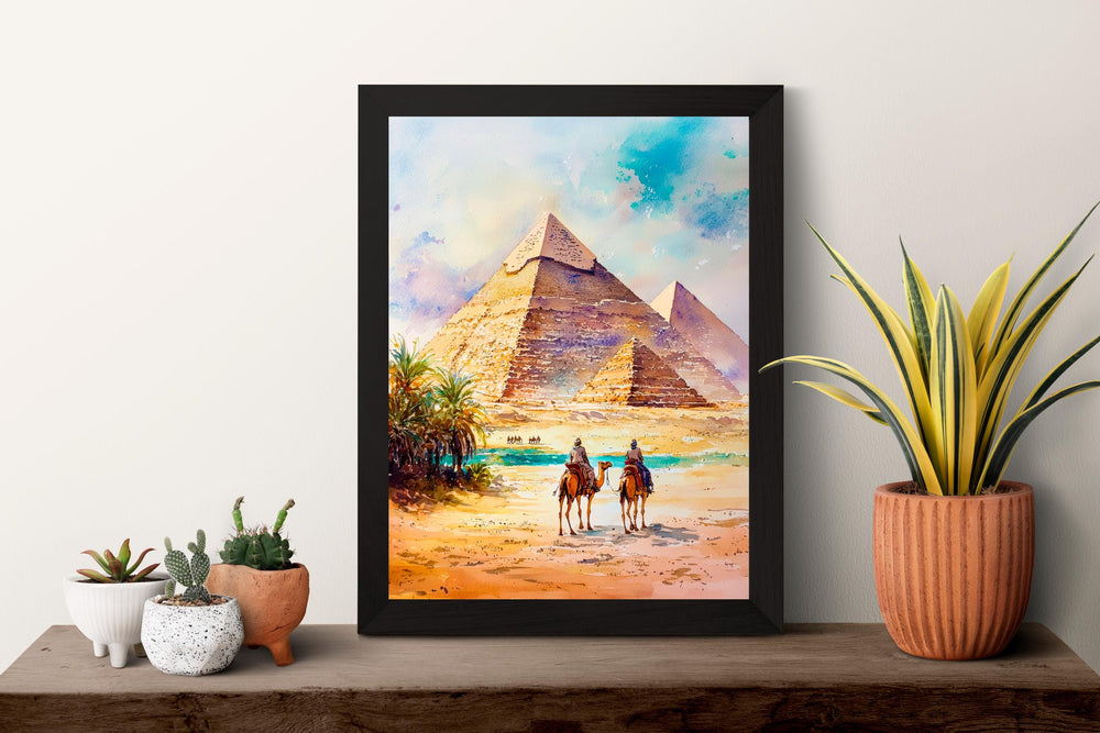 Cairo Watercolor Poster Wall Art Cairo Wall Hanging Home Décor Cairo Gift Art Lovers Egypt Wall Art