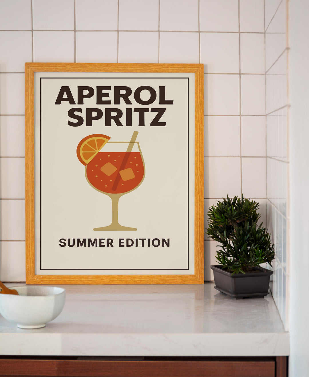 Aperol Spritz Poster Cocktail Wall Art Italian Aperitivo Print Home Bar Decor Modern Spritz Artwork Mixology Gift for Cocktail Lovers