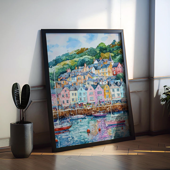 Dartmouth Watercolor Poster Wall Art Dartmouth Wall Hanging Home Décor Dartmouth Gift Art Lovers United Kingdom Wall Art